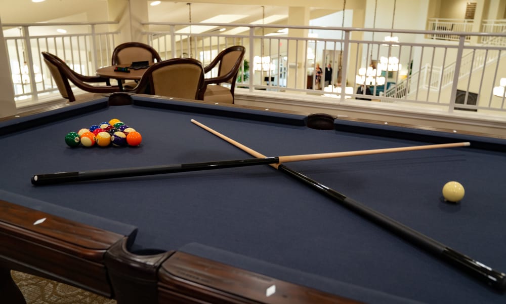 Shoot some pool at Hudson Estates