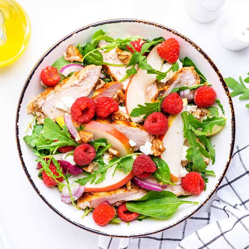 Hudson Estates chicken salad with fruit